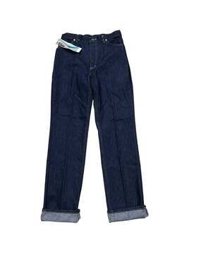 Vintage Lee Ms Rider Jeans 29x34 High Rise Straight Leg Dark Wash USA NWT -